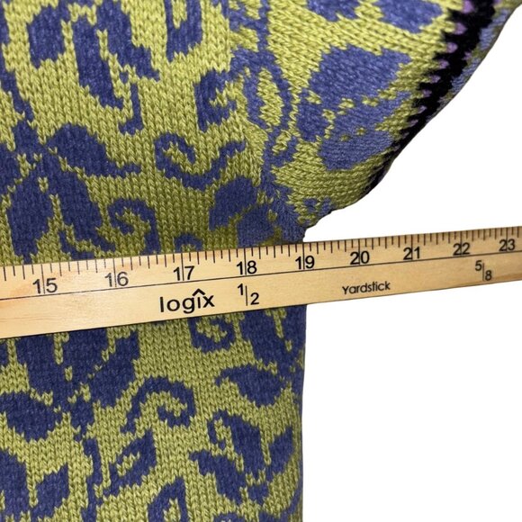 Vintage Icelandic Design Wool Blend Cardigan Sweater Jacket Lined Size M - Picture 7 of 10